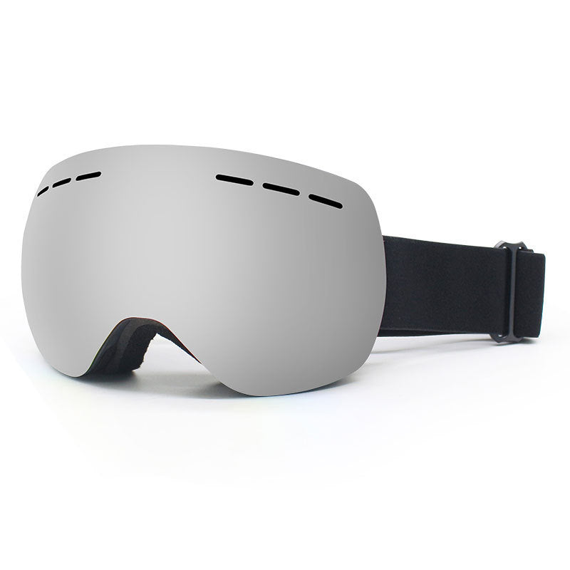 Spherical Double-Layer Anti-Fog Ski Goggles