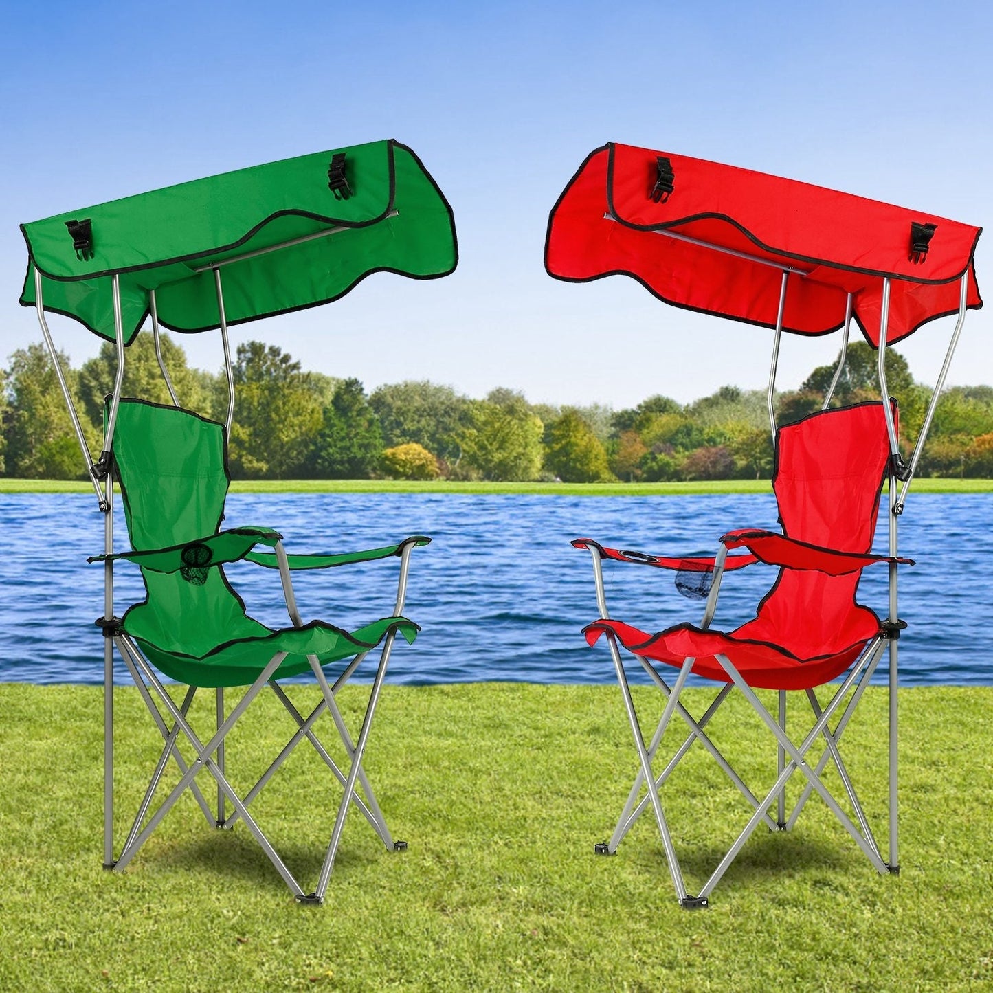 Silla de Playa Plegable GBruno con Dosel