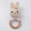 Carving Name Baby Soothing Bell Newborn Gift Bath Gift Knitted Cartoon Doll - Korvel
