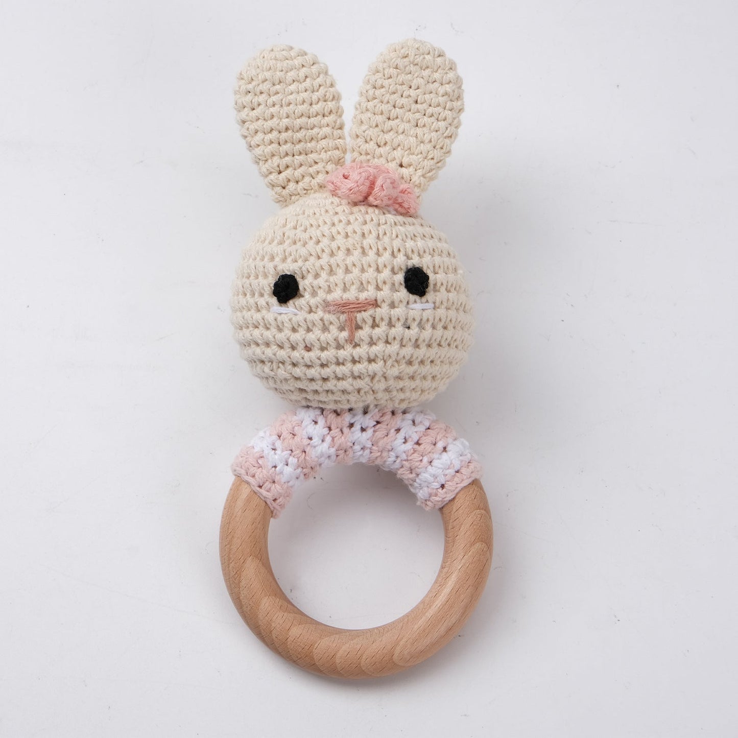 Carving Name Baby Soothing Bell Newborn Gift Bath Gift Knitted Cartoon Doll - Korvel