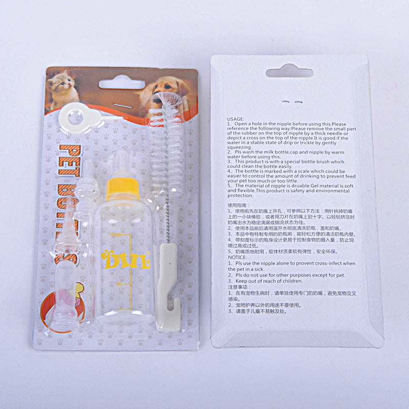 Botella de Agua Premium para Mascotas con Tetina de Goma