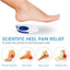 1pair Soft Silicone Gel Lnsoles Men Women TransparentRelieve Foot Pain Heel Lnsoles Foot Massager CareShoe Pad Foot Care Tool - Korvel