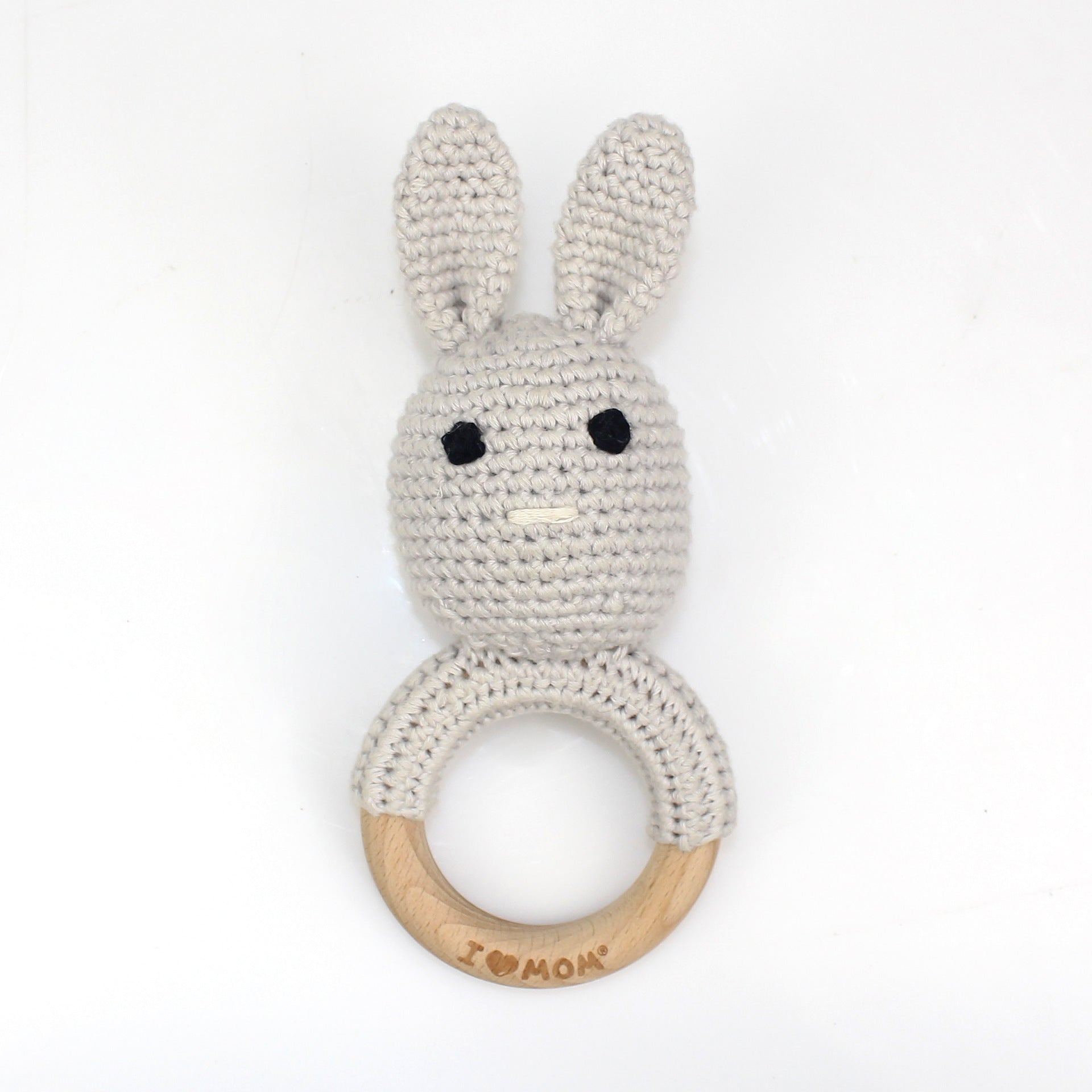 Carving Name Baby Soothing Bell Newborn Gift Bath Gift Knitted Cartoon Doll - Korvel