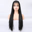 Peluca trenzada de encaje frontal premium para mujeres negras