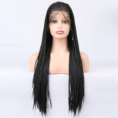 Premium Lace Front Braided Wig for Black Women