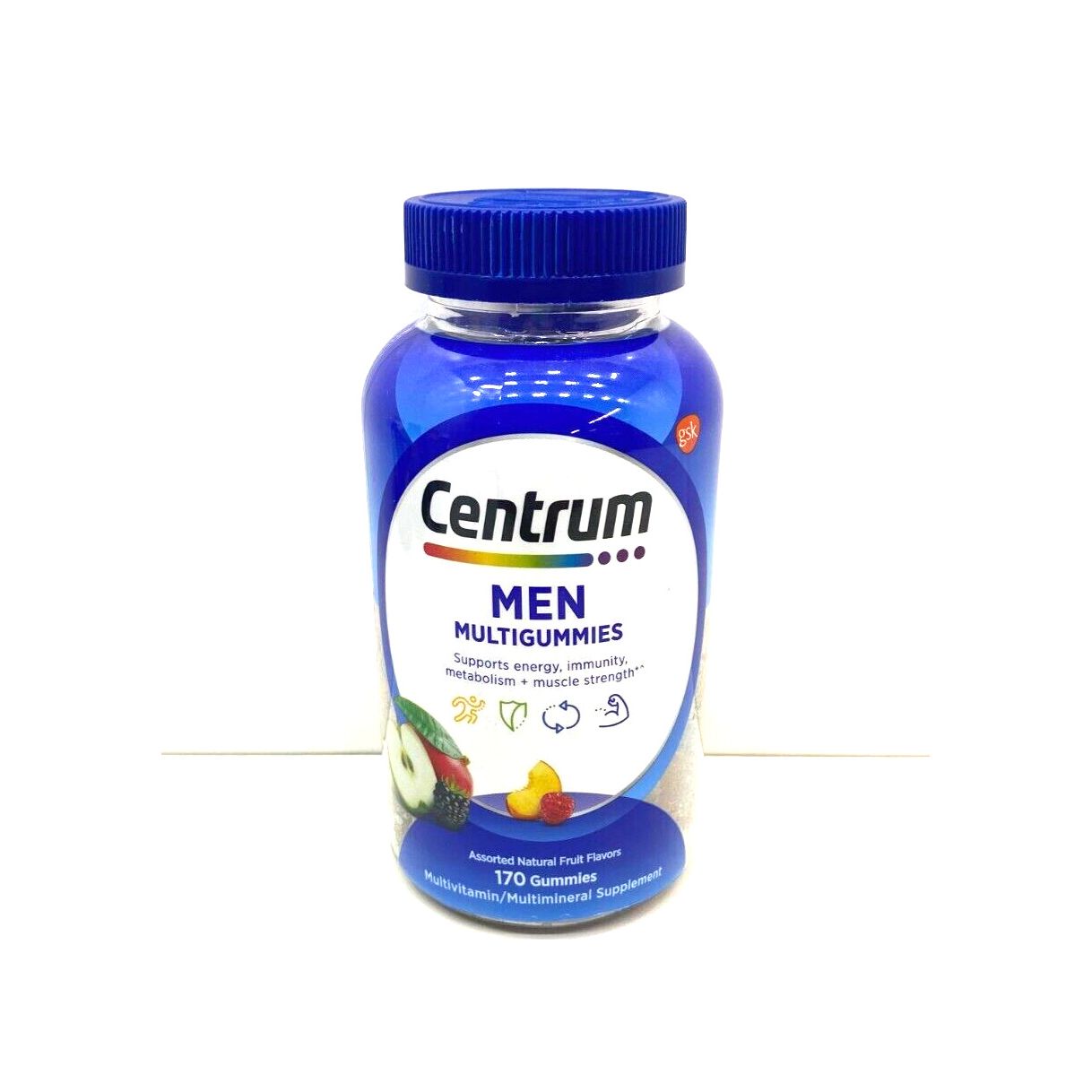 Centrum Multivitamin Gummies pour Hommes - Saveurs de Fruits Assortis