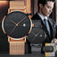 Simple Men's Watch Stainless Steel Mesh Band Watches Classic Quartz Date Wristwatch Casual Luxury Masculino Relogios - Korvel