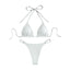 Hanging neck tie bikini multi-color three-point swimsuit hot spring swimsuit - Korvel
