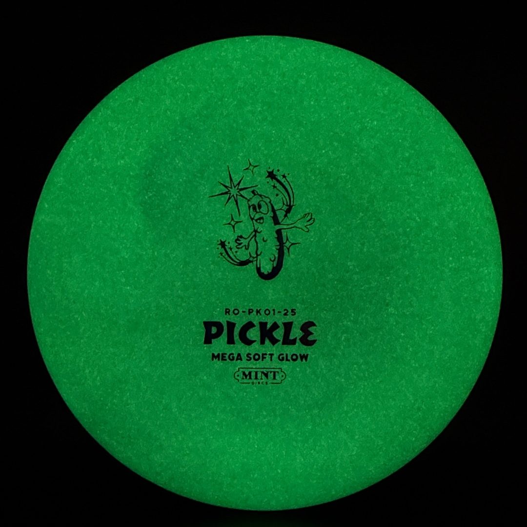 Mega Soft Glow Royal Pickle - First Run Disc Golf Disc