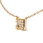 10K Yellow Gold Diamond Mosaic Pendant Necklace - 18"