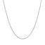 Chaîne en or blanc 14k avec maillons ronds - 1,1 mm