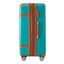 Hardshell Luggage Sets 3 Piece double spinner 8 wheels Suitcase with TSA Lock Lightweight 20''24''28'' Green + ABS - Korvel
