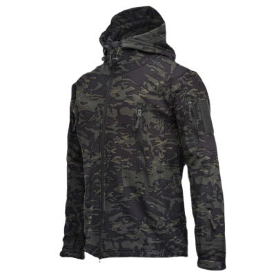 Men's Waterproof Camouflage Soft Shell Jacket