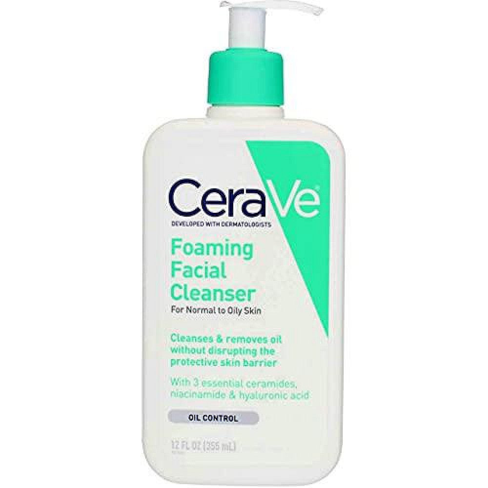 Nettoyant Moussant CeraVe pour Peau Normale à Grasse - 12 Oz