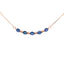 .73ct Sapphire Diamond Pendant in 10KT Rose Gold