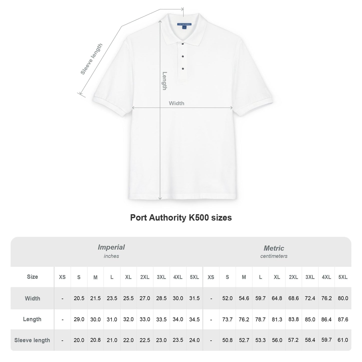 Classic USA Embroidered Unisex Polo Shirt