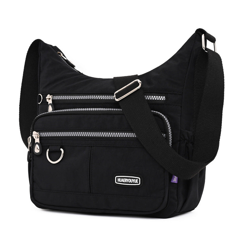 Bolso de hombro resistente al agua de nylon para mujer