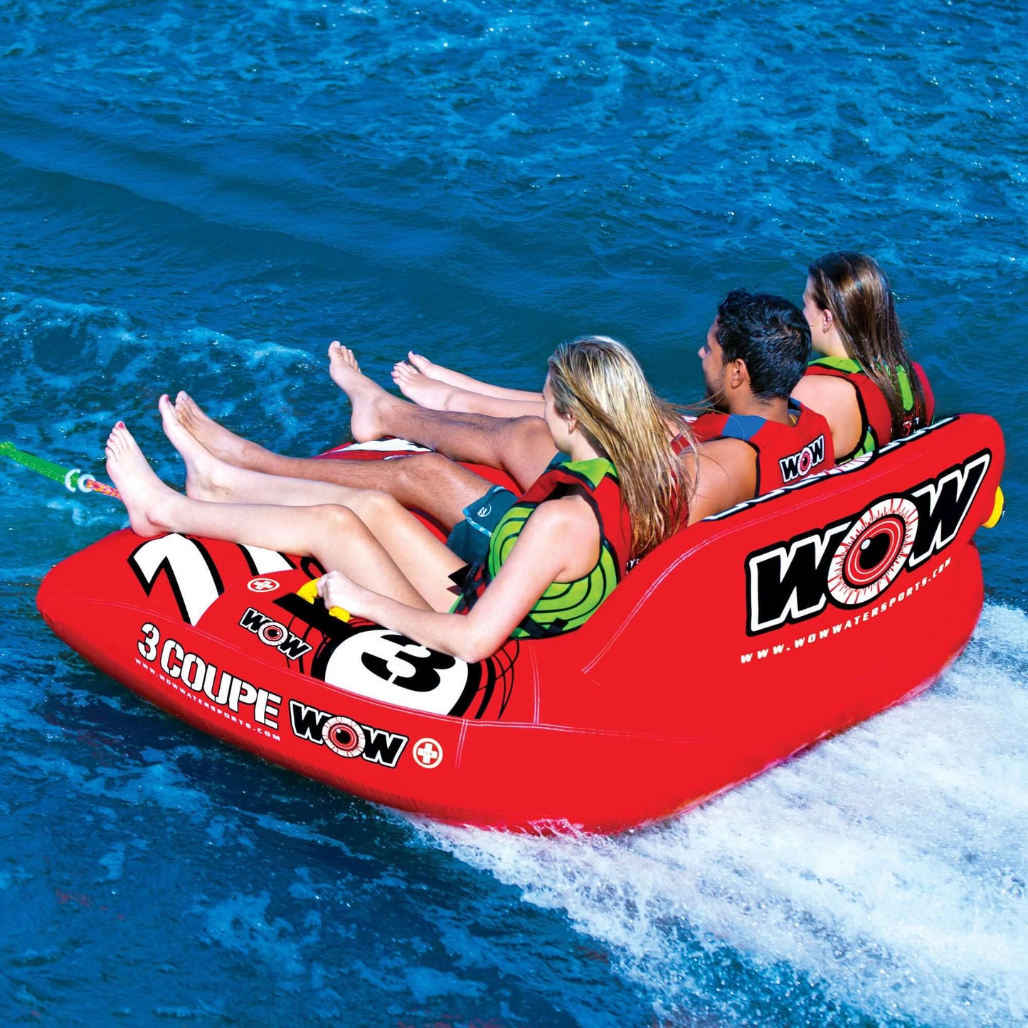 WOW Sports Tubo de Agua Towable Coupe Cockpit para 3 Personas