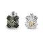 Elegant 2.91 Carat Green Amethyst & Diamond Sterling Silver Earrings