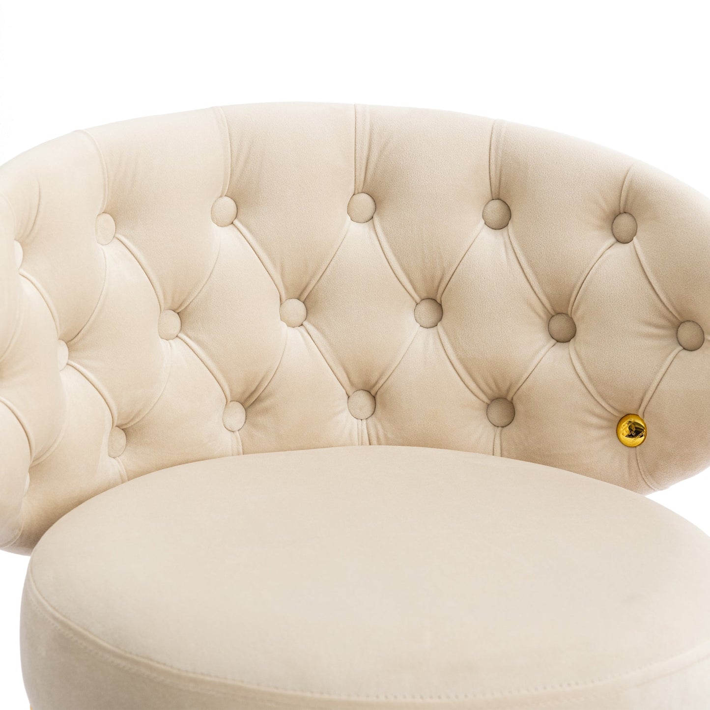 Conjunto de 2 taburetes de bar a altura de mostrador COOLMORE - Beige