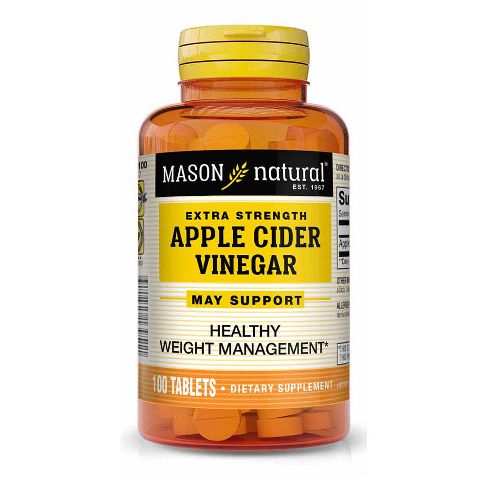 Mason Natural Vinagre de Sidra de Manzana Extra Fuerte, 100 Tabletas
