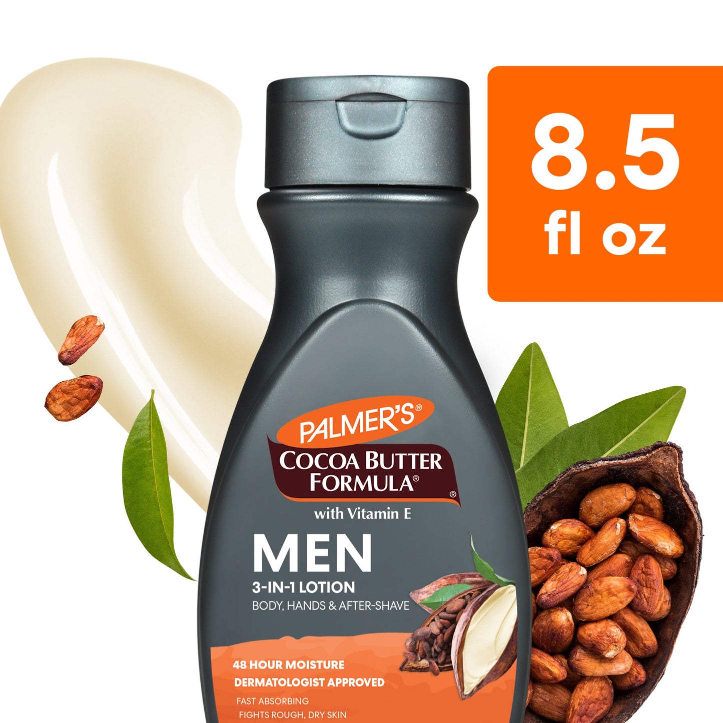 Lotion pour le corps et le visage Palmer's Cocoa Butter Formula pour hommes 8,5 oz