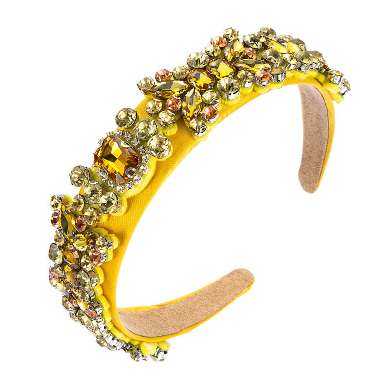 Baroque Retro Rhinestone Headband Set for Ladies