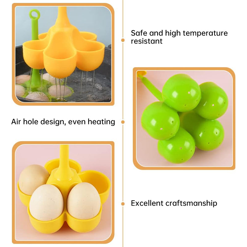 5 - Hole High - Temp Resistant Silicone Egg Cooker, Food - Grade for Making Complementary Food - Korvel