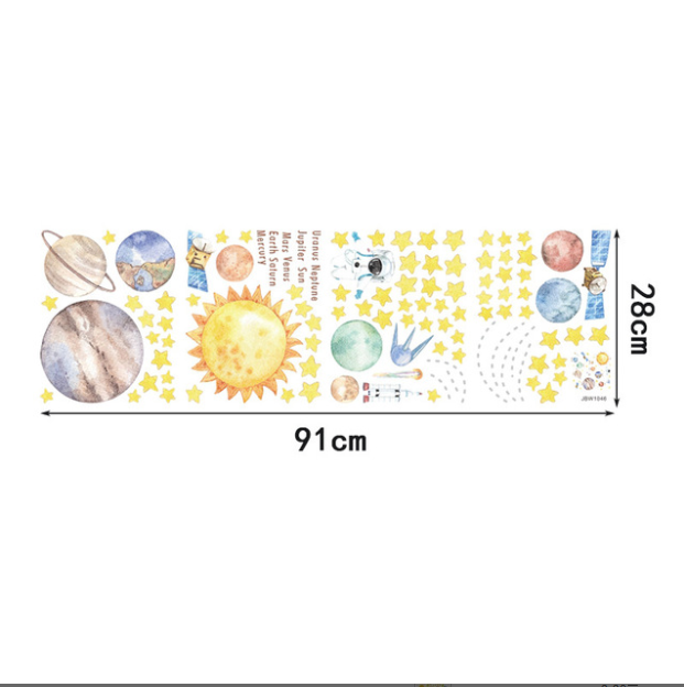Calcomanías de Planetas para Decoración del Hogar