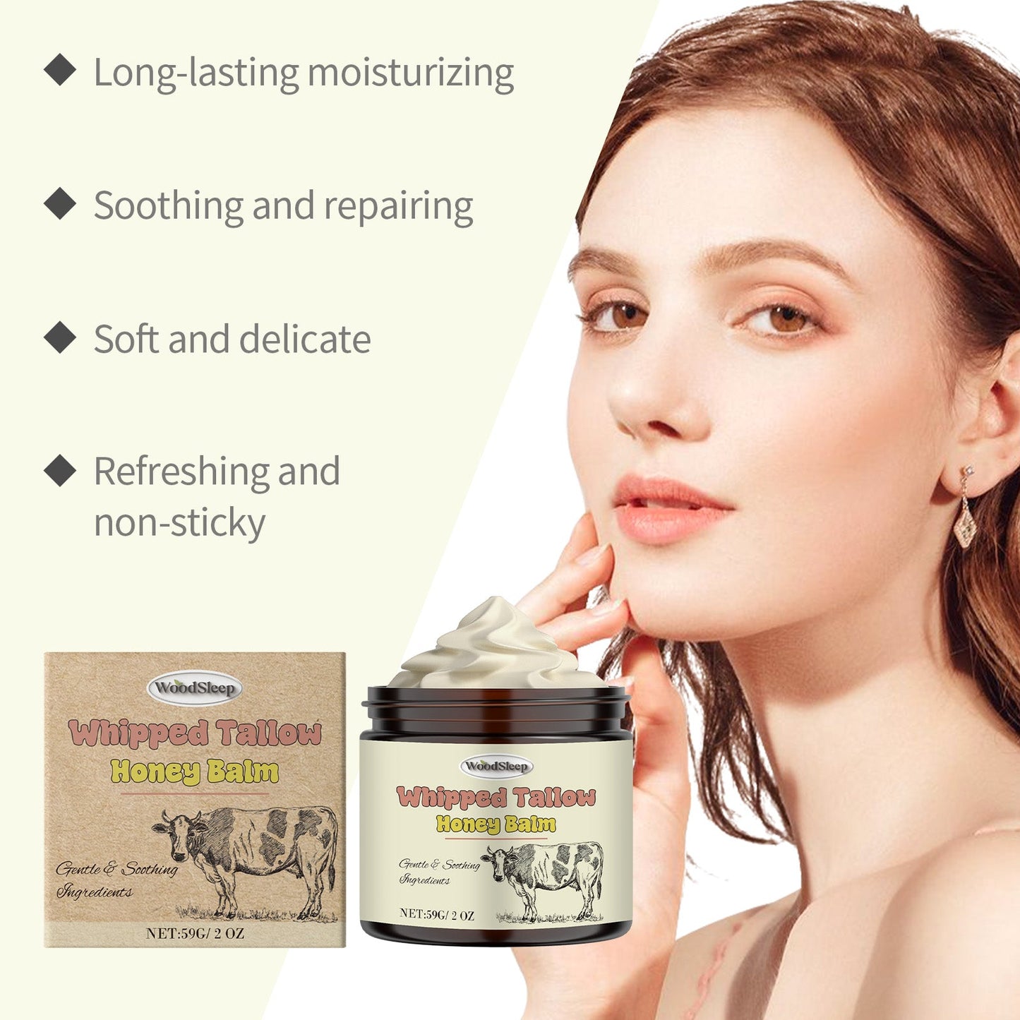 Tallow Honey Cream for Deep Moisturization