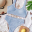 Scoop Neck Wide Strap Two-Piece Swim Set - Korvel