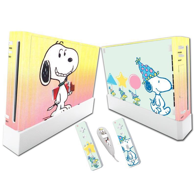 Stylish Wii Console Stickers - Hello Kitty & Pikachu Designs