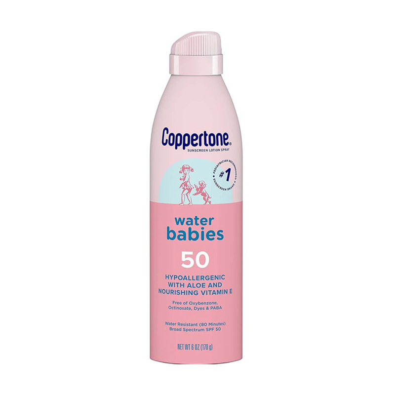 Loción en Spray para Protector Solar Coppertone Water Babies, SPF 50