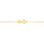 Collier Pendentif Cœur en Diamant Plaqué Or Jaune 14K