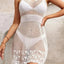 Openwork Spaghetti Strap Cover-Up Dress - Korvel