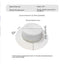 Retro Pearl Flat Top Sun Protection Beach Hat
