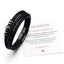 Men's Multi-Layer Woven Bracelet in Stainless Steel and Leather