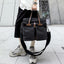 Multi-Compartment Canvas Crossbody Bag for Outdoor Travel
