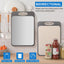 Double sided plastic stainless steel cutting board for household kitchen wheat straw PP cutting board cutting board - Korvel