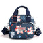 Printed Travel Water-Resistant Nylon Multi-Pocket Tote Bag