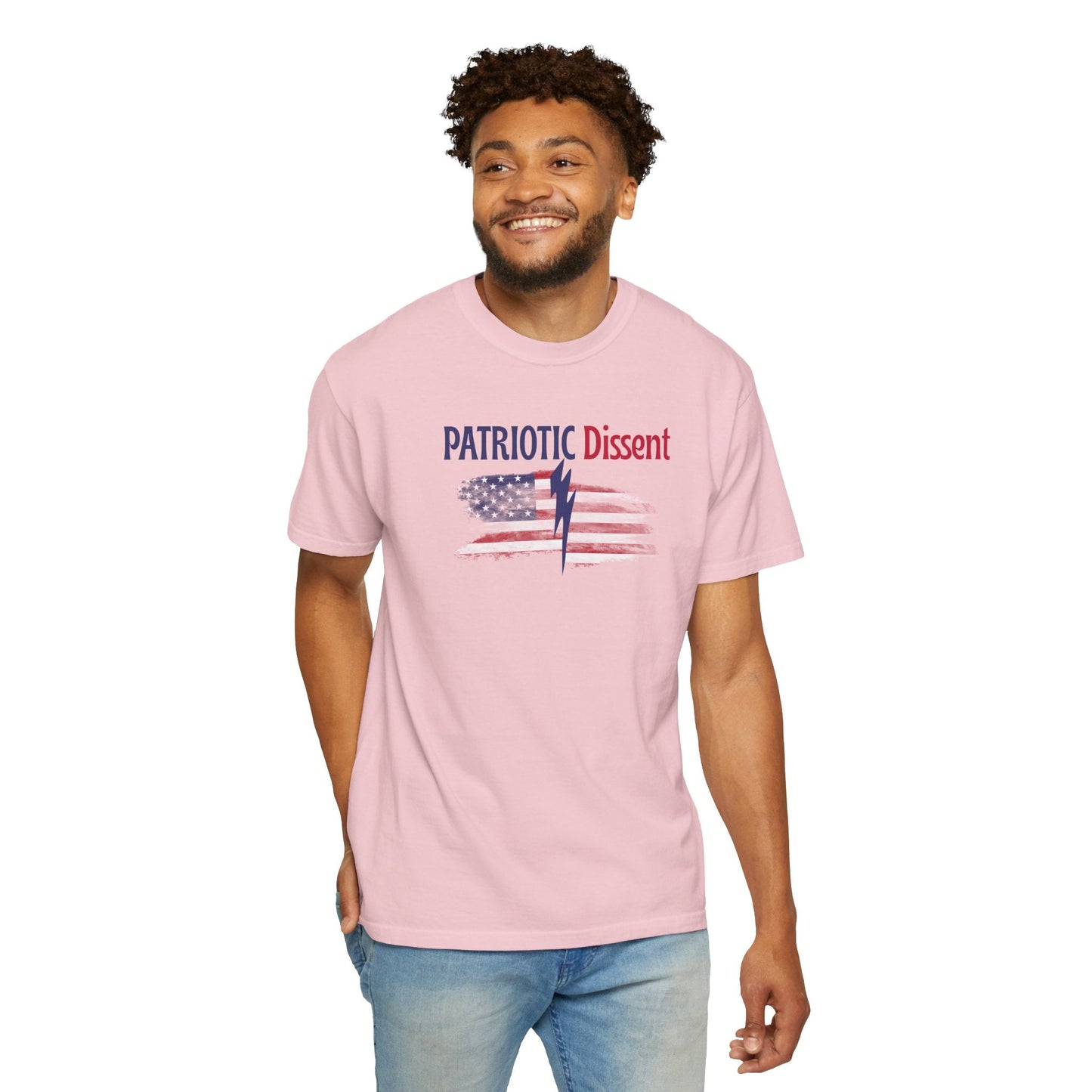 Patriotic Dissent Unisex T-Shirt – American Flag Design