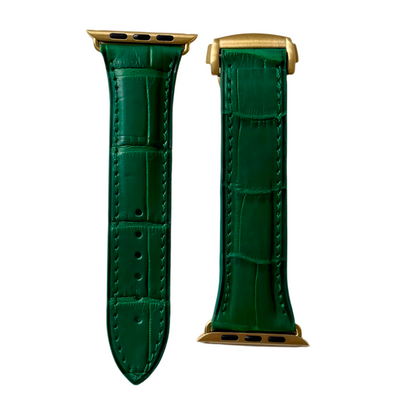 Kelly Green Matte Alligator Apple Watch Band