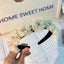 Fashionable fabric flower stamen flower hair hoop for women - Korvel