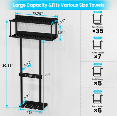 TowelNest Wall Rack - Korvel