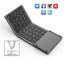 Mini wireless three-fold Bluetooth keyboard Bluetooth wireless folding with touch panel BO33 rechargeable keyboard - Korvel