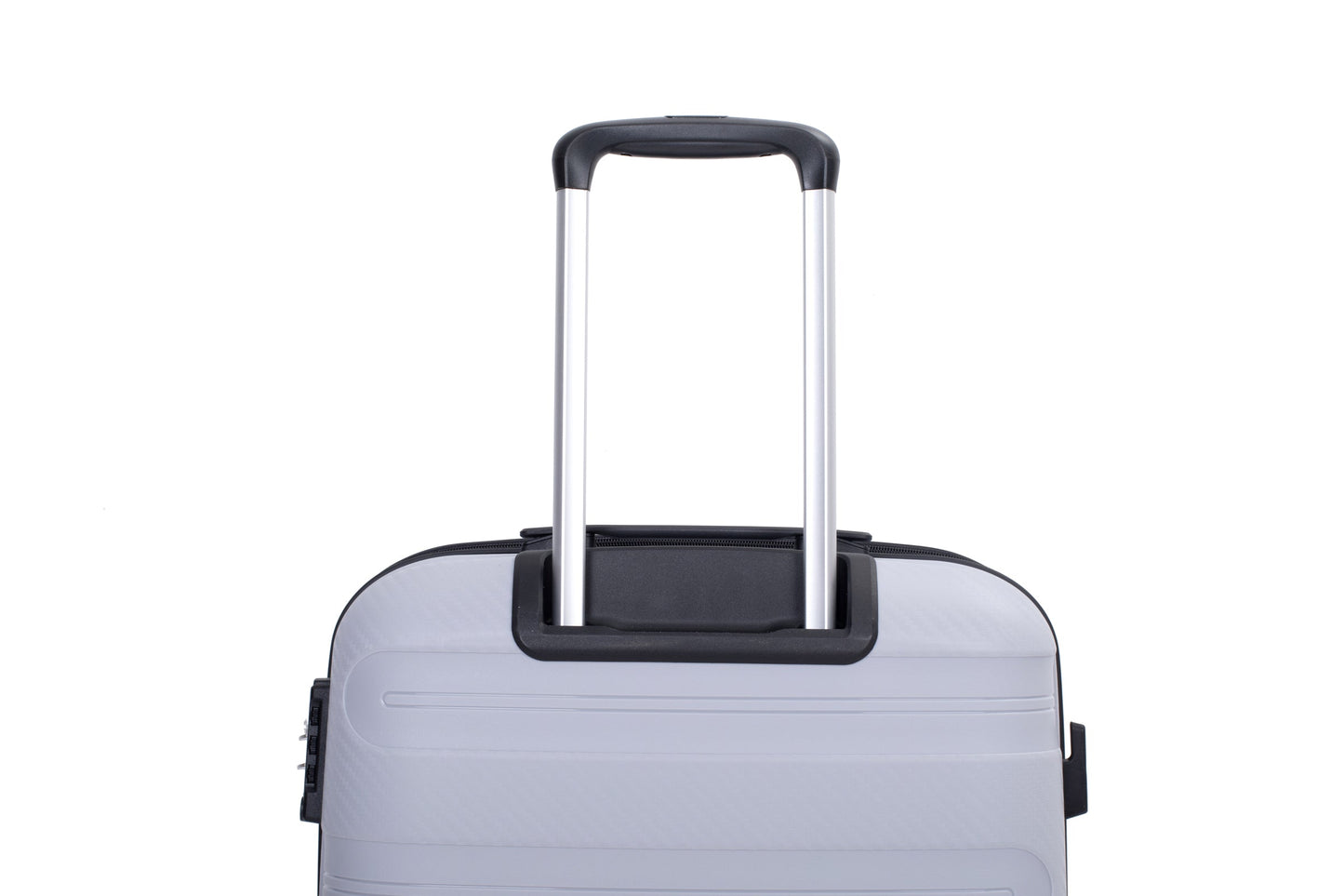 Hardshell Suitcase Spinner Wheels PP Luggage Sets Lightweight Durable Suitcase with TSA Lock,3-Piece Set (20/24/28) ,Silver - Korvel