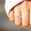 925 Sterling Silver Inlaid Zircon Heart Open Ring - Korvel