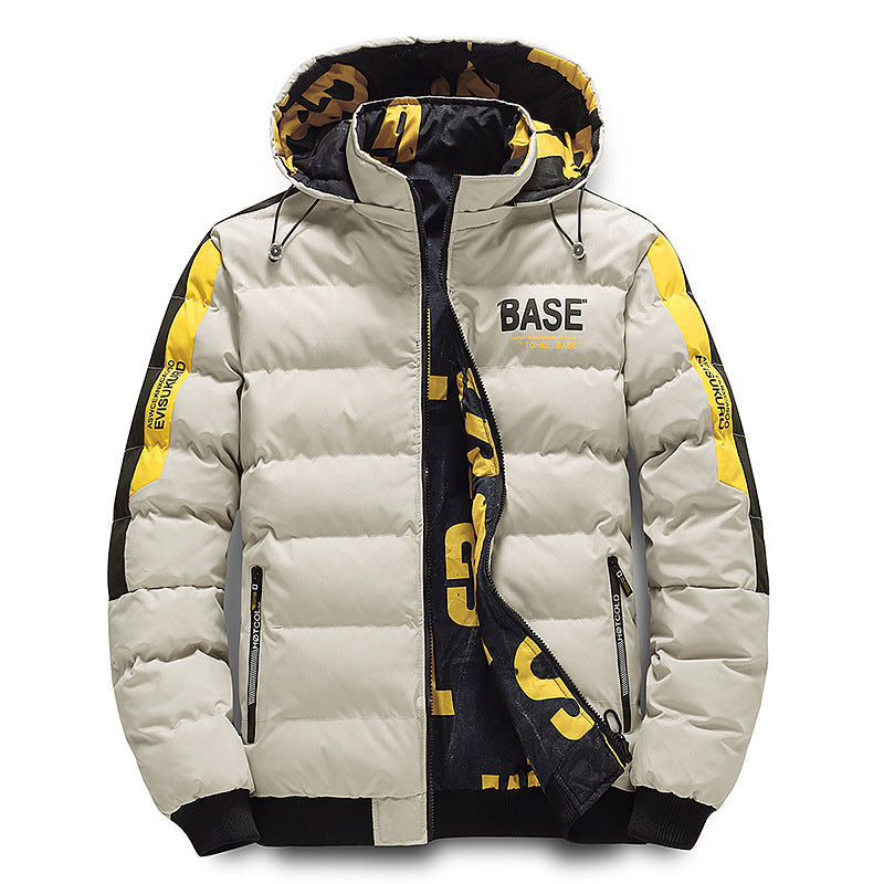Men's Winter Thickened Cotton-Padded Puffer Jacket