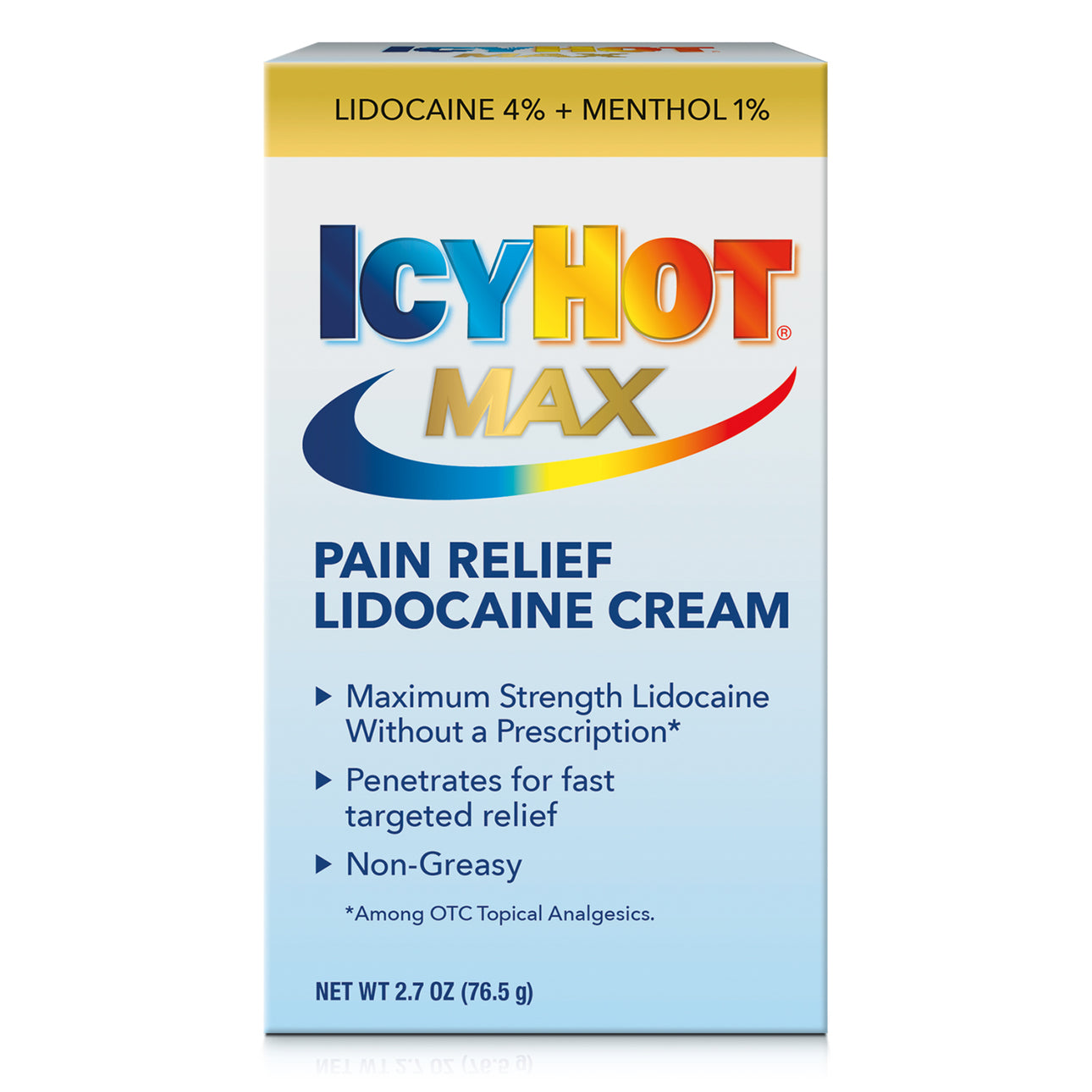 Crème analgésique Icy Hot Max Strength avec lidocaïne