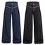 American High Street Design Denim Wide Leg Long Pants Men's Vibe Trendy Side Pleated Loose Casual Trousers - Korvel